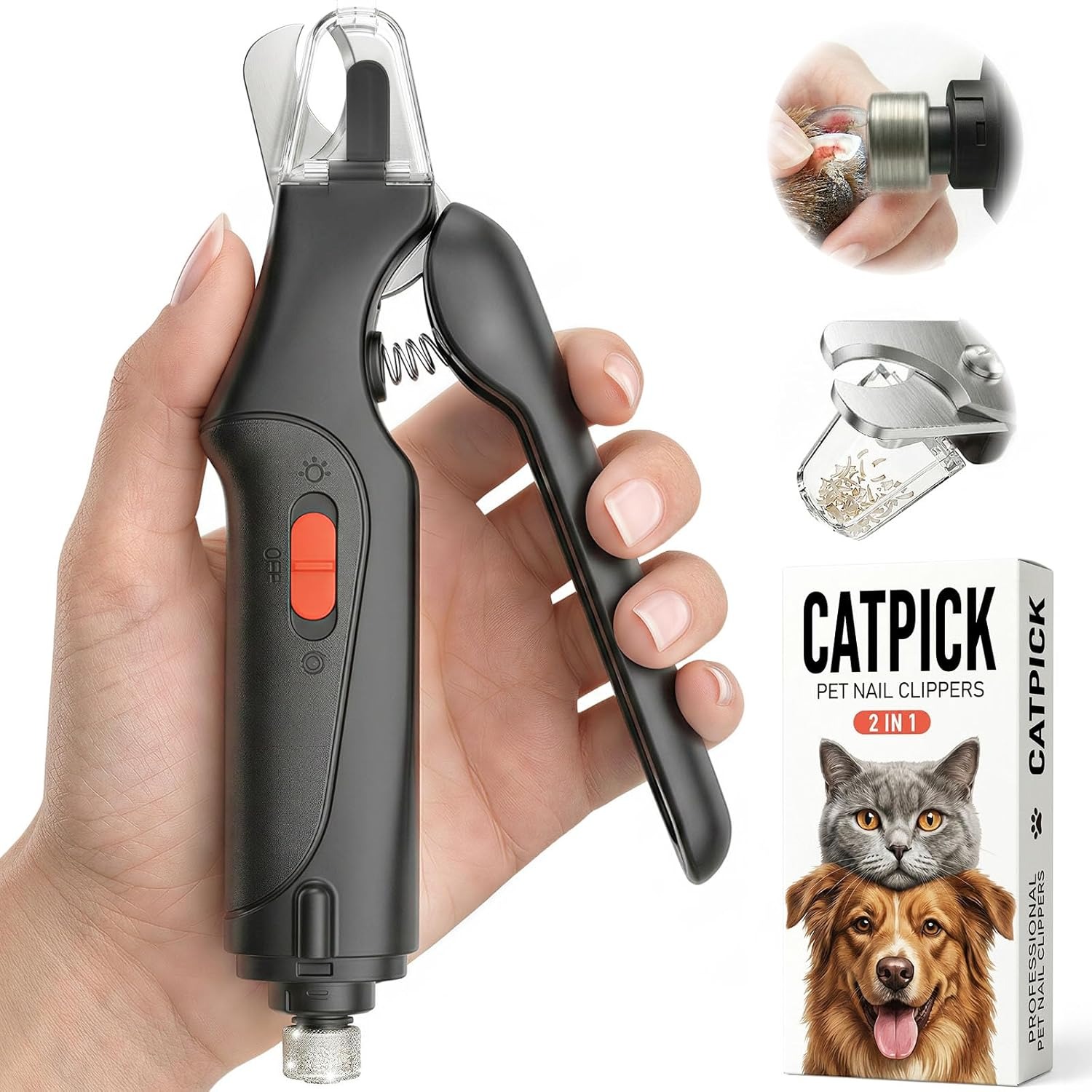CATPICK 2-in-1 Cat Nail Clippers & Dog Nail Clippers Trimmers