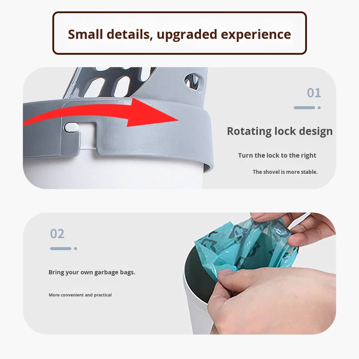 Top Seller Eco-friendly Plastic Integrated Detachable Deep Shovel Holder Portable Cat Toilet Cleaning Litter Sifter Scoop