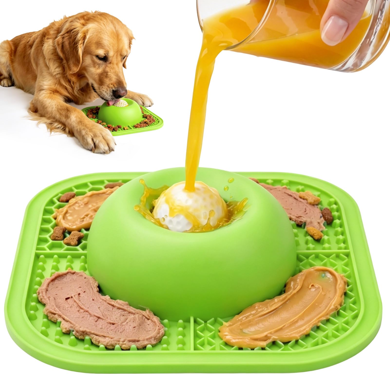 2 in 1 Slow Feeder Bowls & Lick Mat