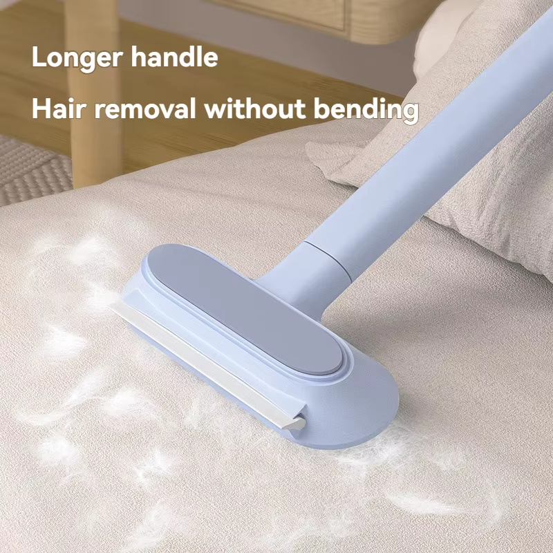 Multifunctional Long Handle Eco-Friendly Plastic Pet Hair Remover Brush Reusable Double Sided Lint Remover for Carpet Sofa