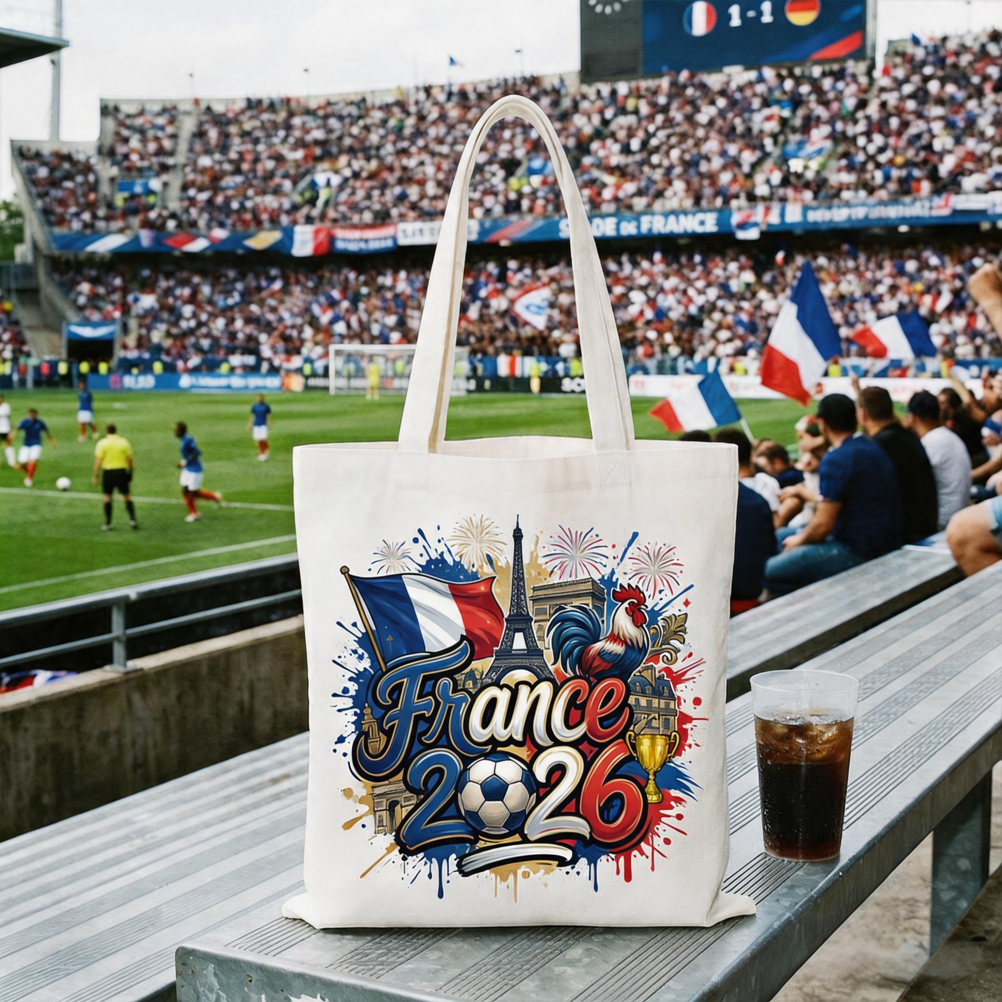 Uruguay 2026 Soccer Cup Global Championship Tote Bag, Fans Football Gift Shopper