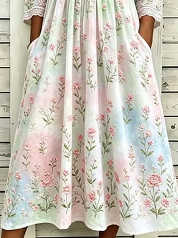 Women'S Casual Printed Dress