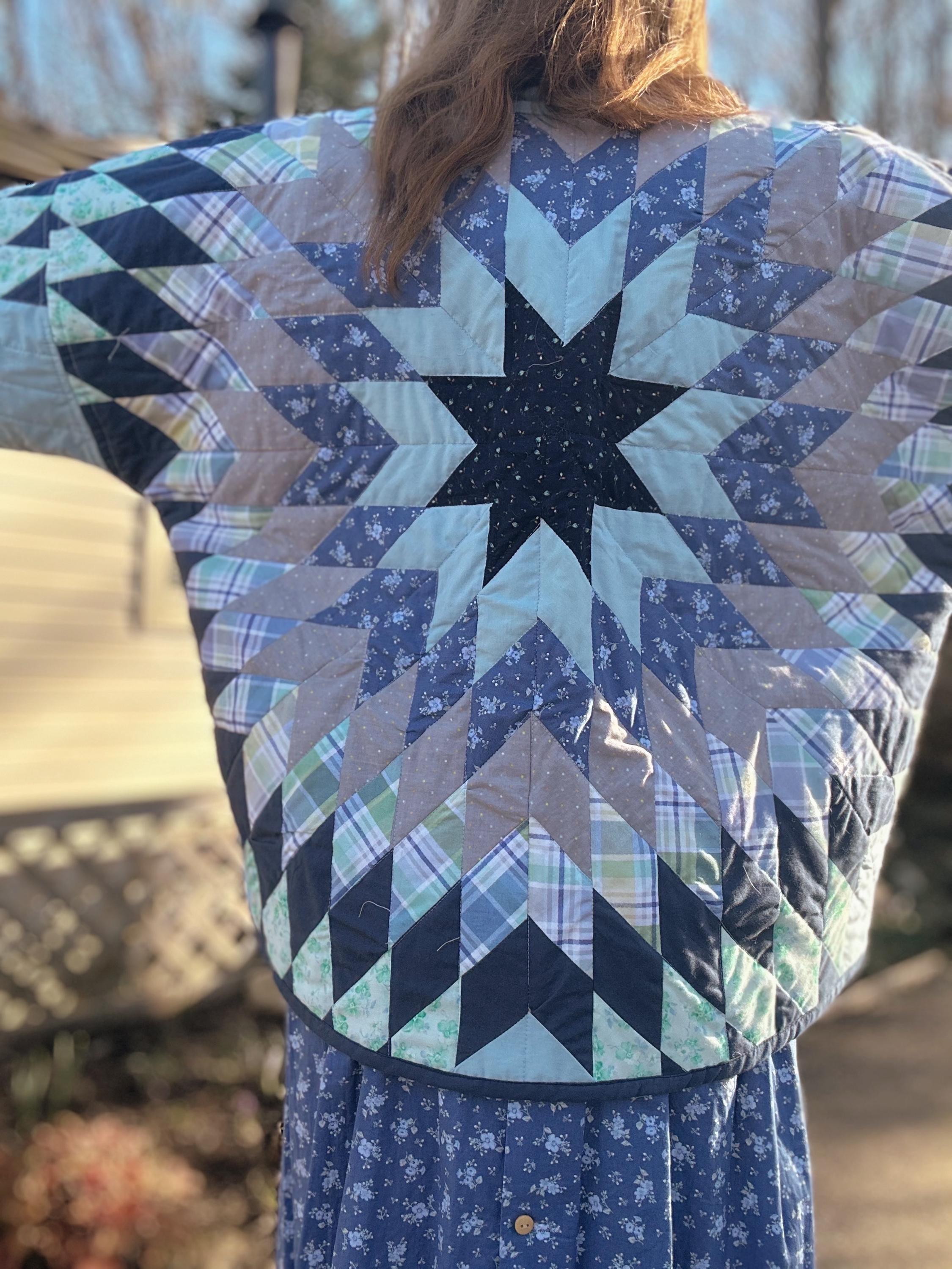 Vintage Quilted Long Coat