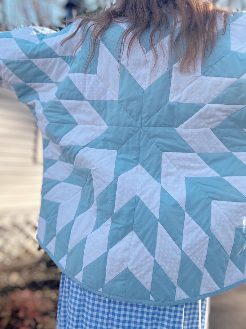 Vintage Quilted Long Coat