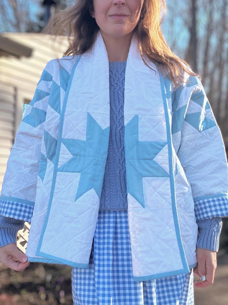 Vintage Quilted Long Coat