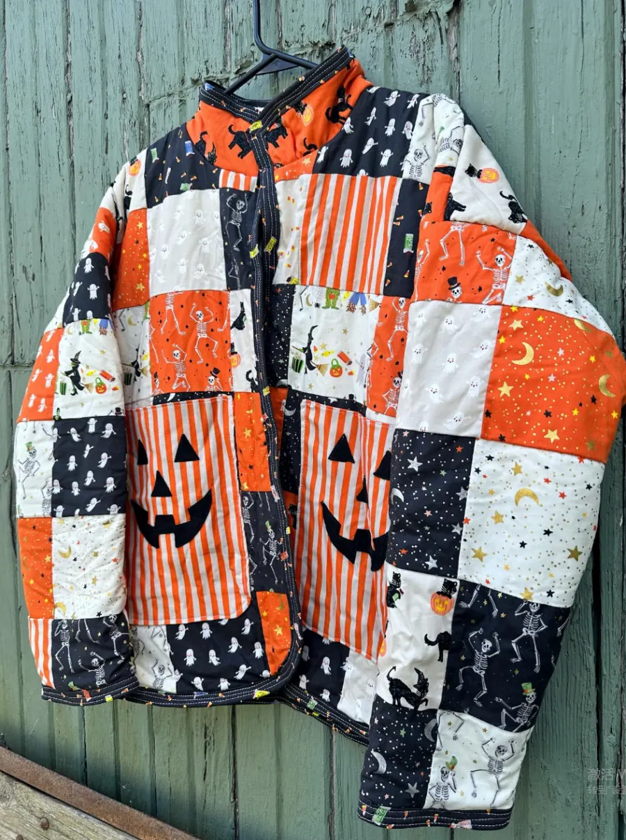 Vintage Butterfly Patchwork Quilted Jacket