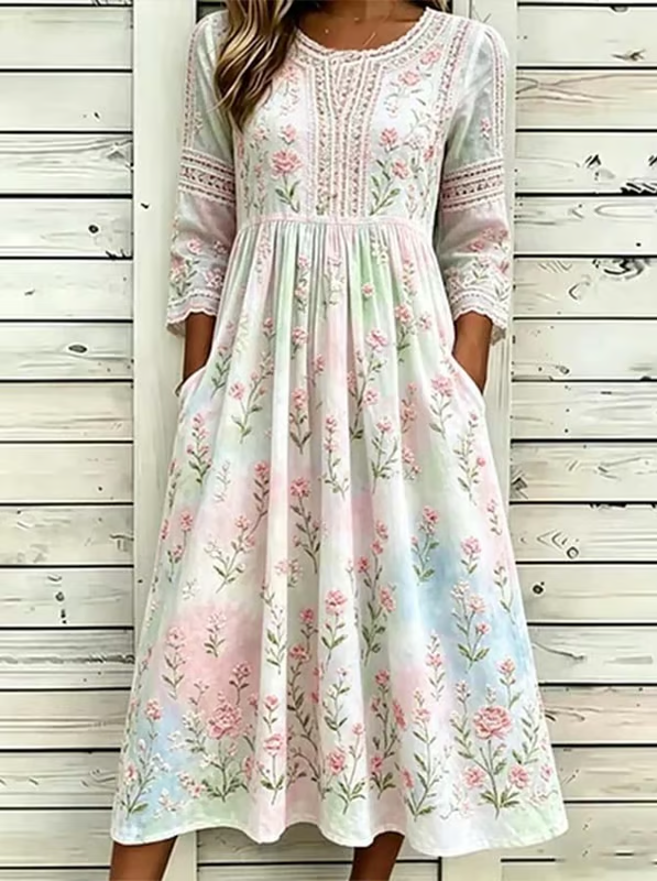 Women'S Casual Printed Dress