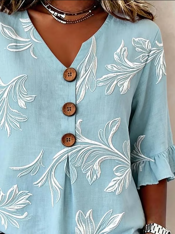Women'S Casual Printed Top (Printed)