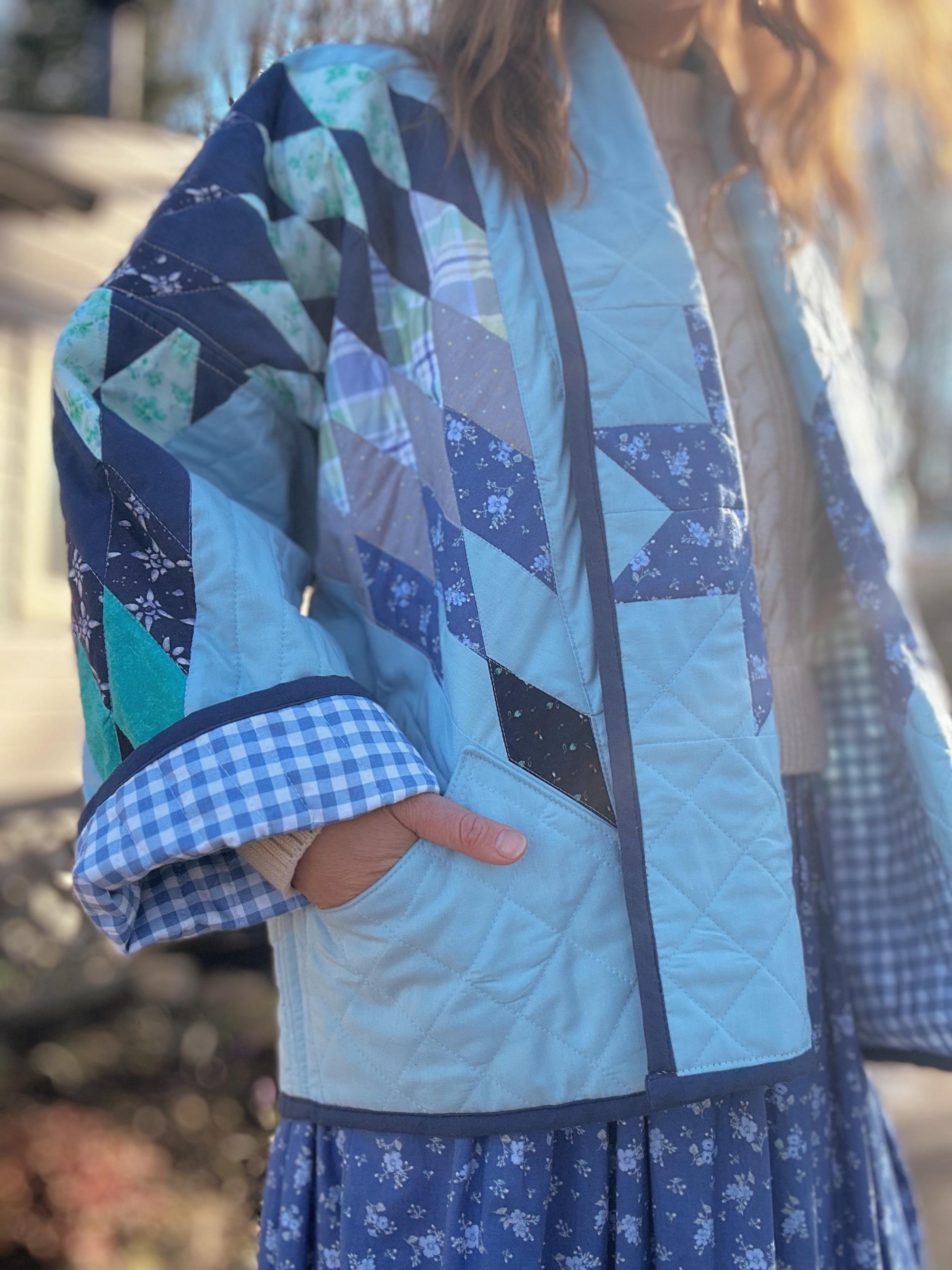 Vintage Quilted Long Coat