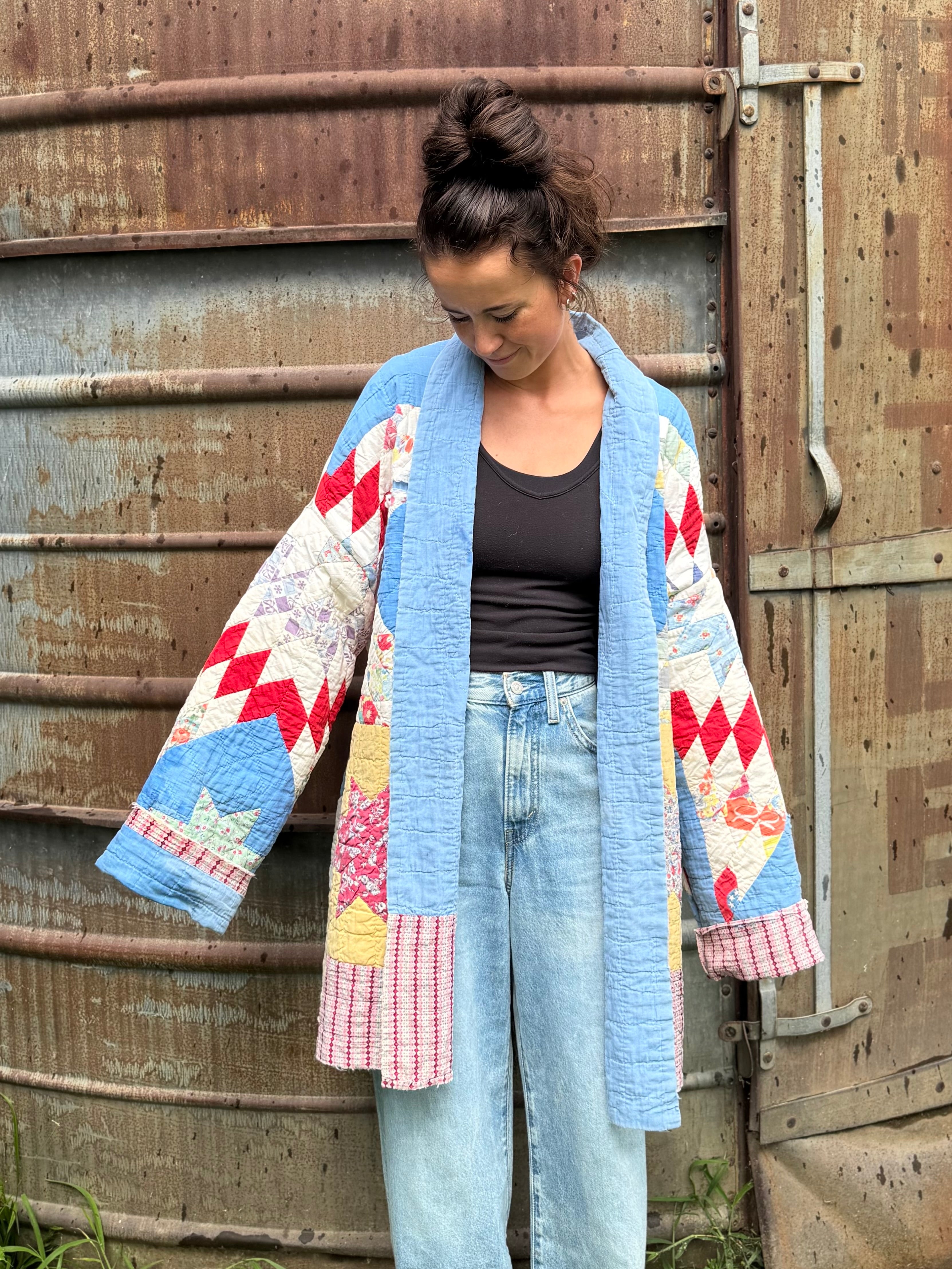 Vintage Quilted Patchwork Jacket