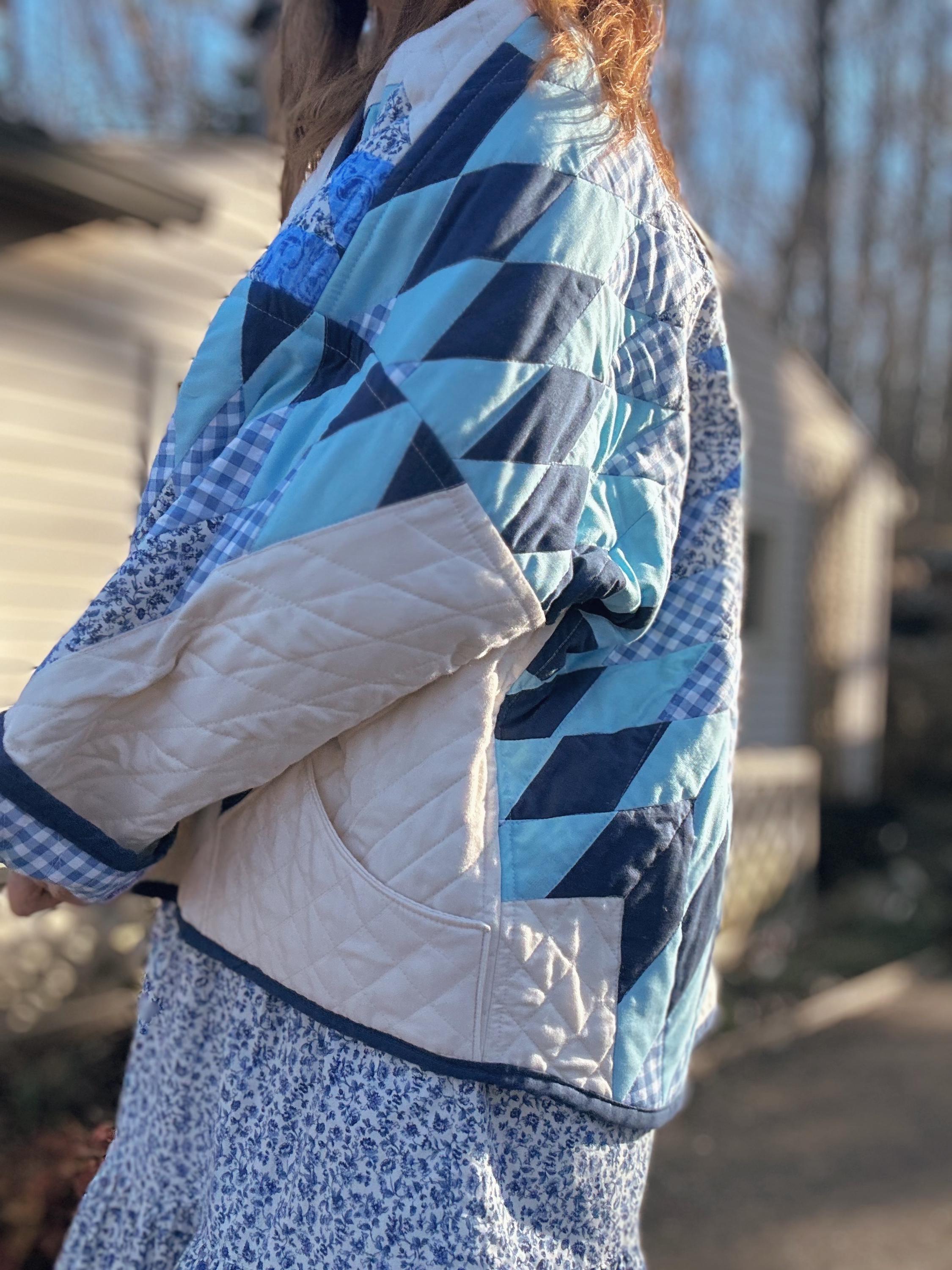 Vintage Quilted Long Coat