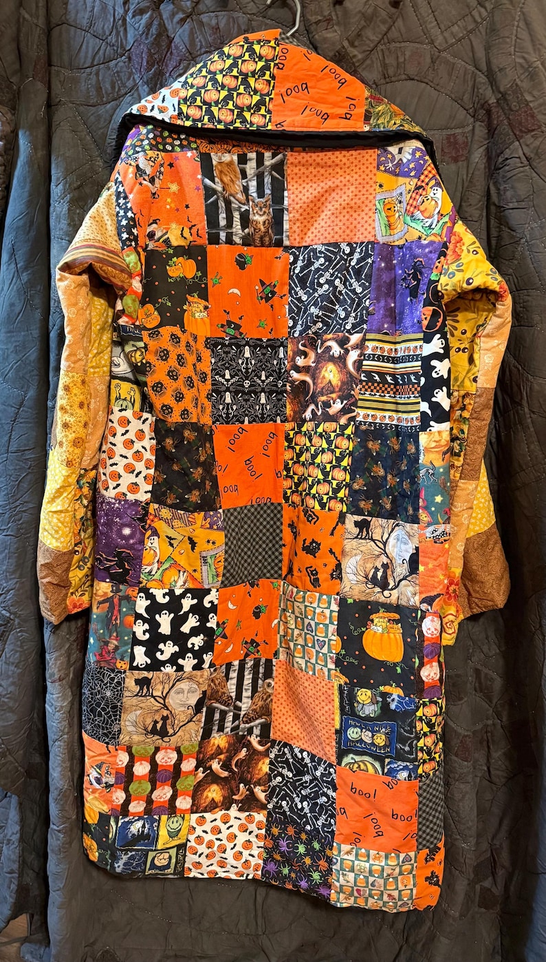 Vintage Quilted Long Coat