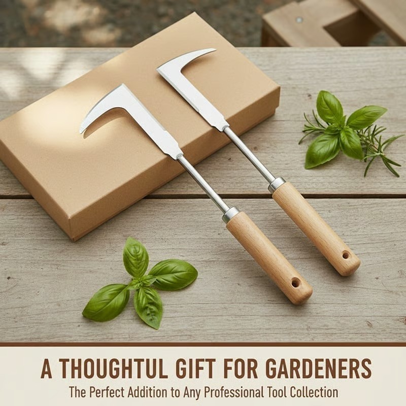 L-Shaped Stainless Steel Crevice Weeding Tool