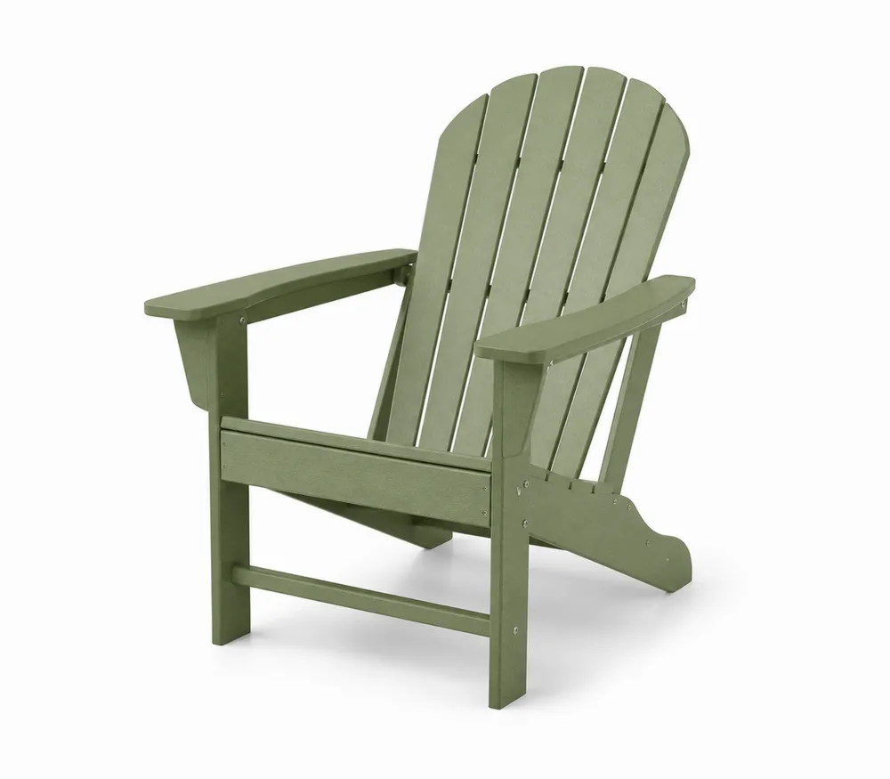 Adirondack-Stuhl aus Kunststoff in Olivgrün