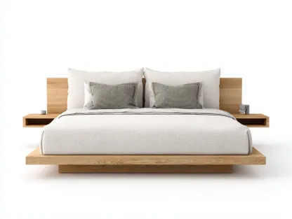 Lit double - bois massif - 212x172x86 cm - brun - style moderne-Casaupden