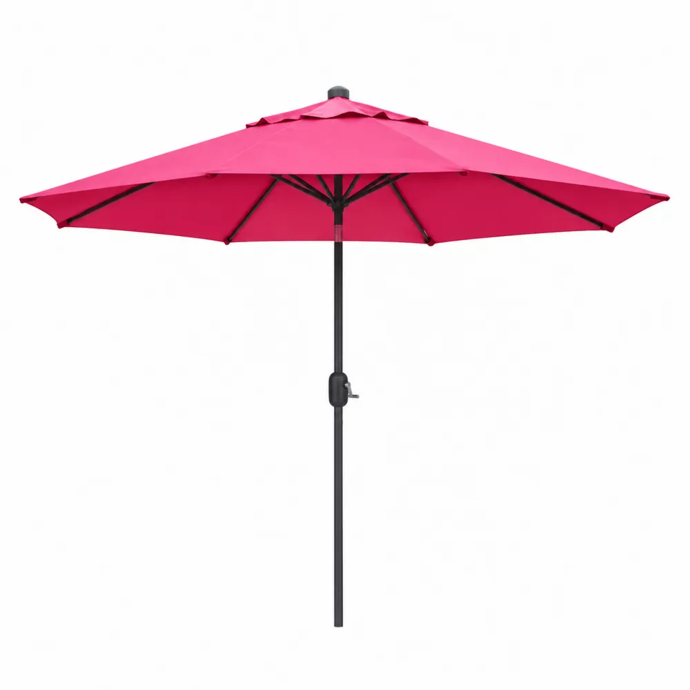 Ombrellone da Giardino in Metallo e Poliestere Rosa 3m-Retrochateaue