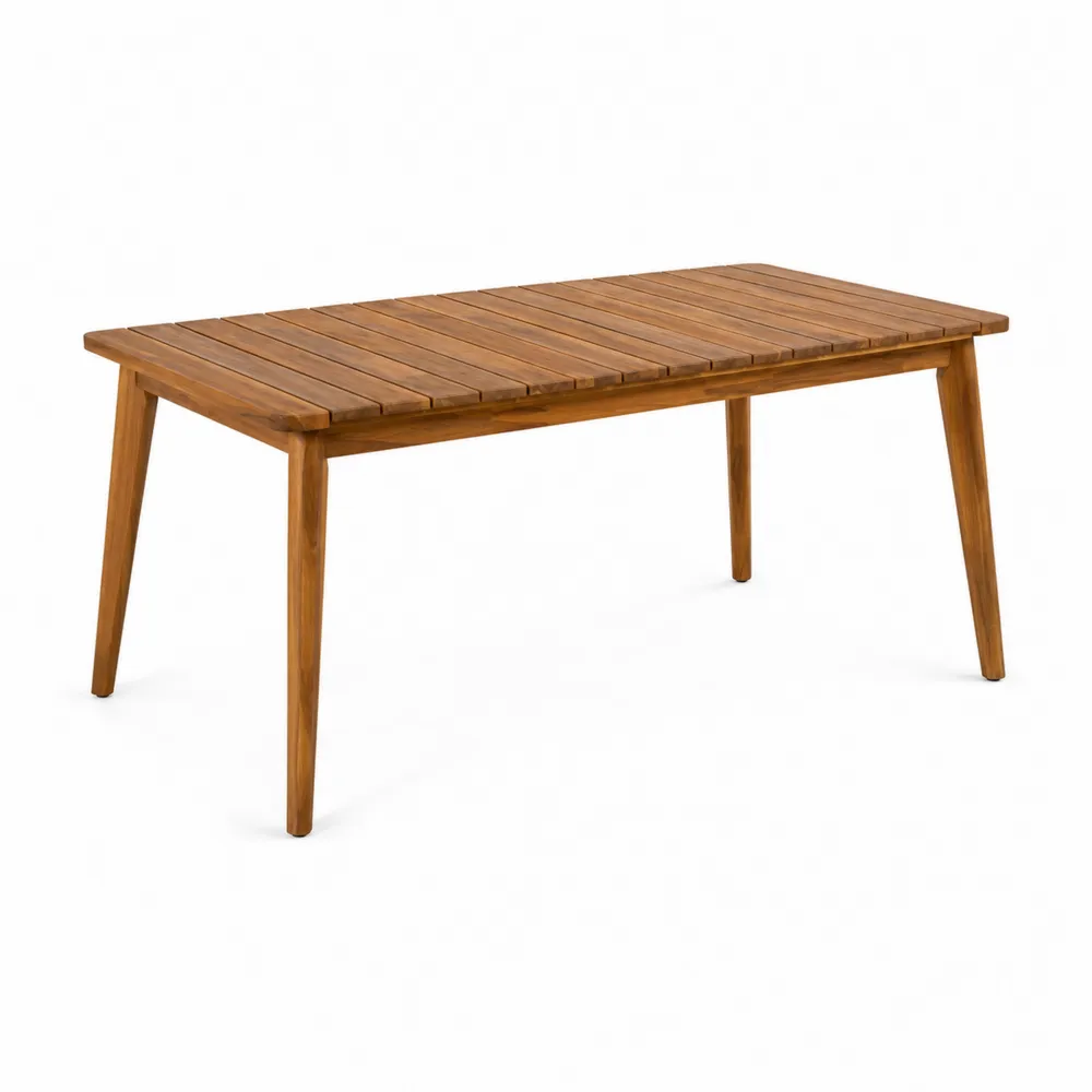 Tavolo da pranzo in legno massello di acacia 180x90x75cm-Retrochateaue