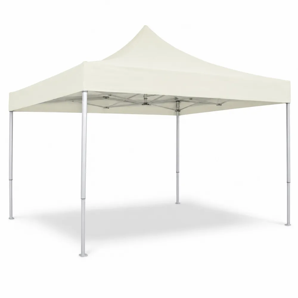 Gazebo pieghevole in acciaio e poliestere 3x3m Avorio-Zenhouseeu