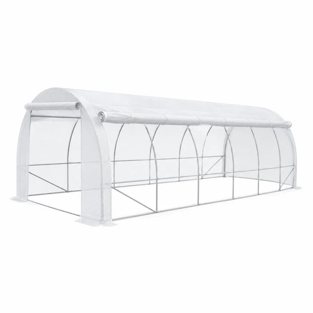 Serra da giardino in acciaio zincato e PVC 600x300x200 cm-Zenhouseeu