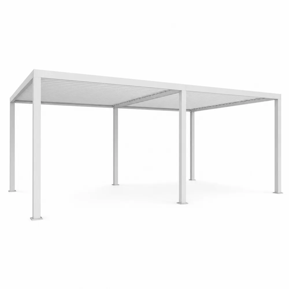 Pergolato in Alluminio Verniciato Bianco 3x4x2.5 m-Zenhouseeu