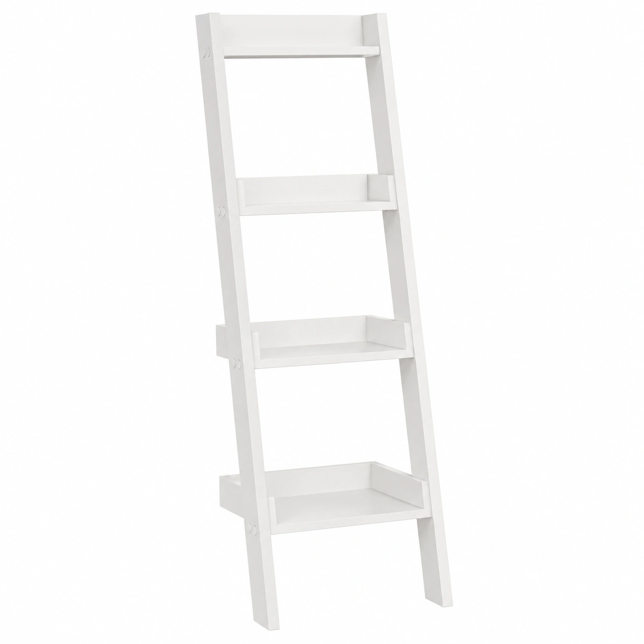 Estanteria escalera minimalista de pared con baldas abiertas-furnavoa