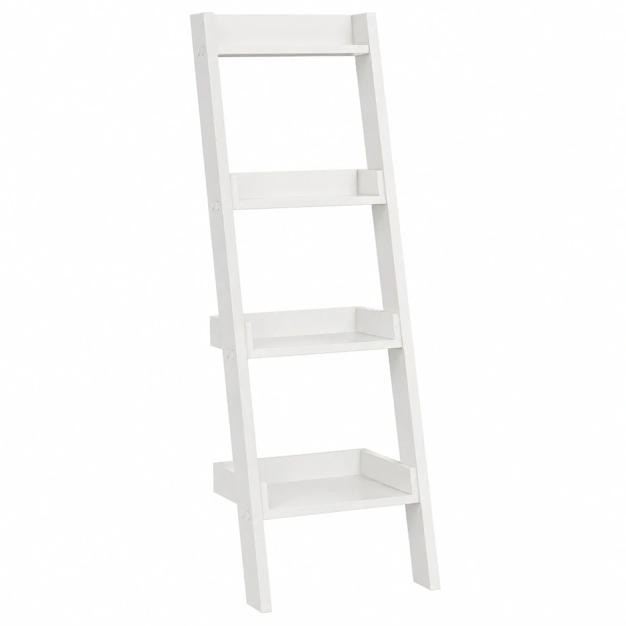 Estanteria escalera minimalista de pared con baldas abiertas-furnavoa
