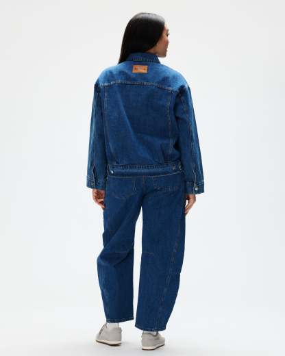 Oversized Denim Jacket - Medium Wash