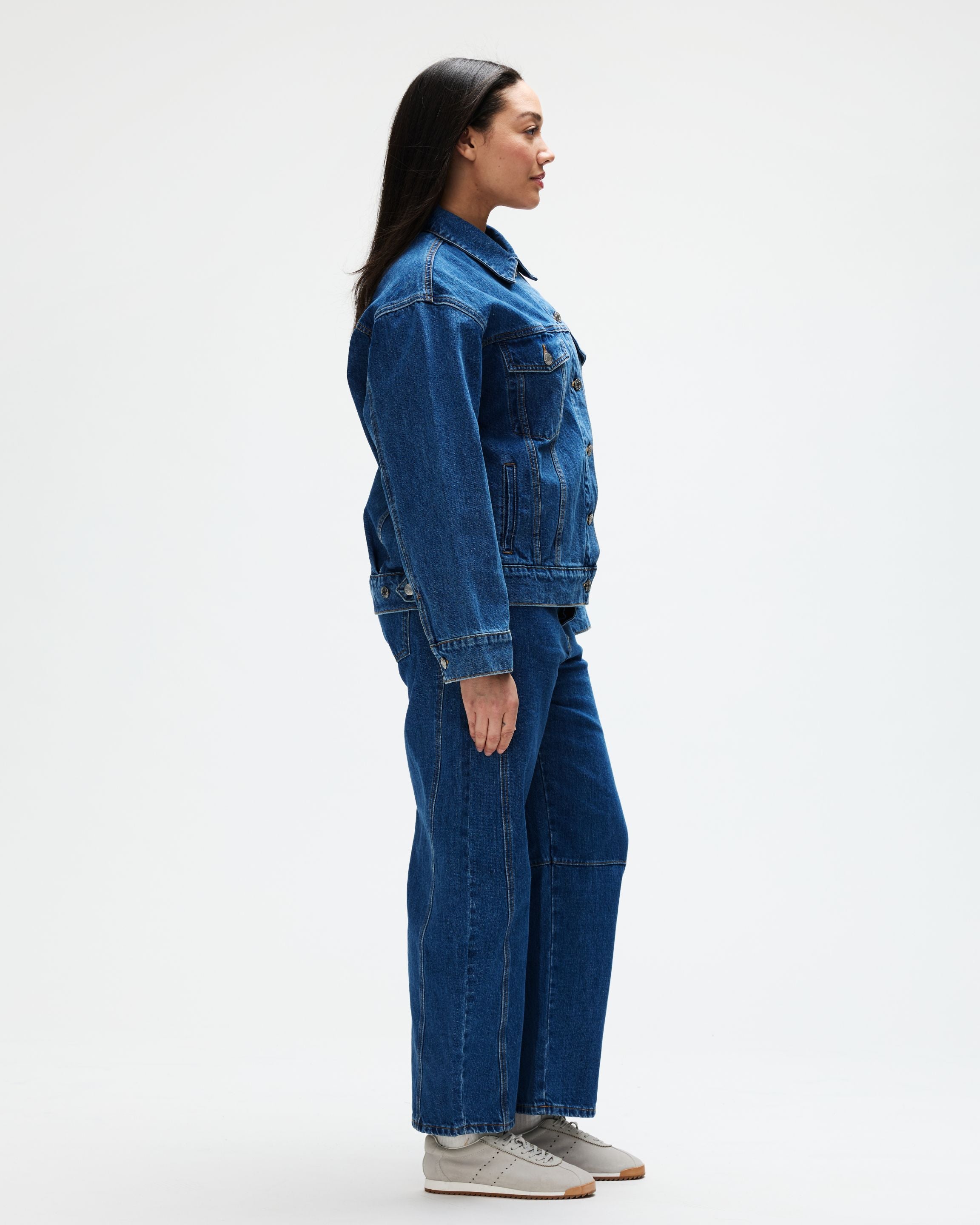 Oversized Denim Jacket - Medium Wash