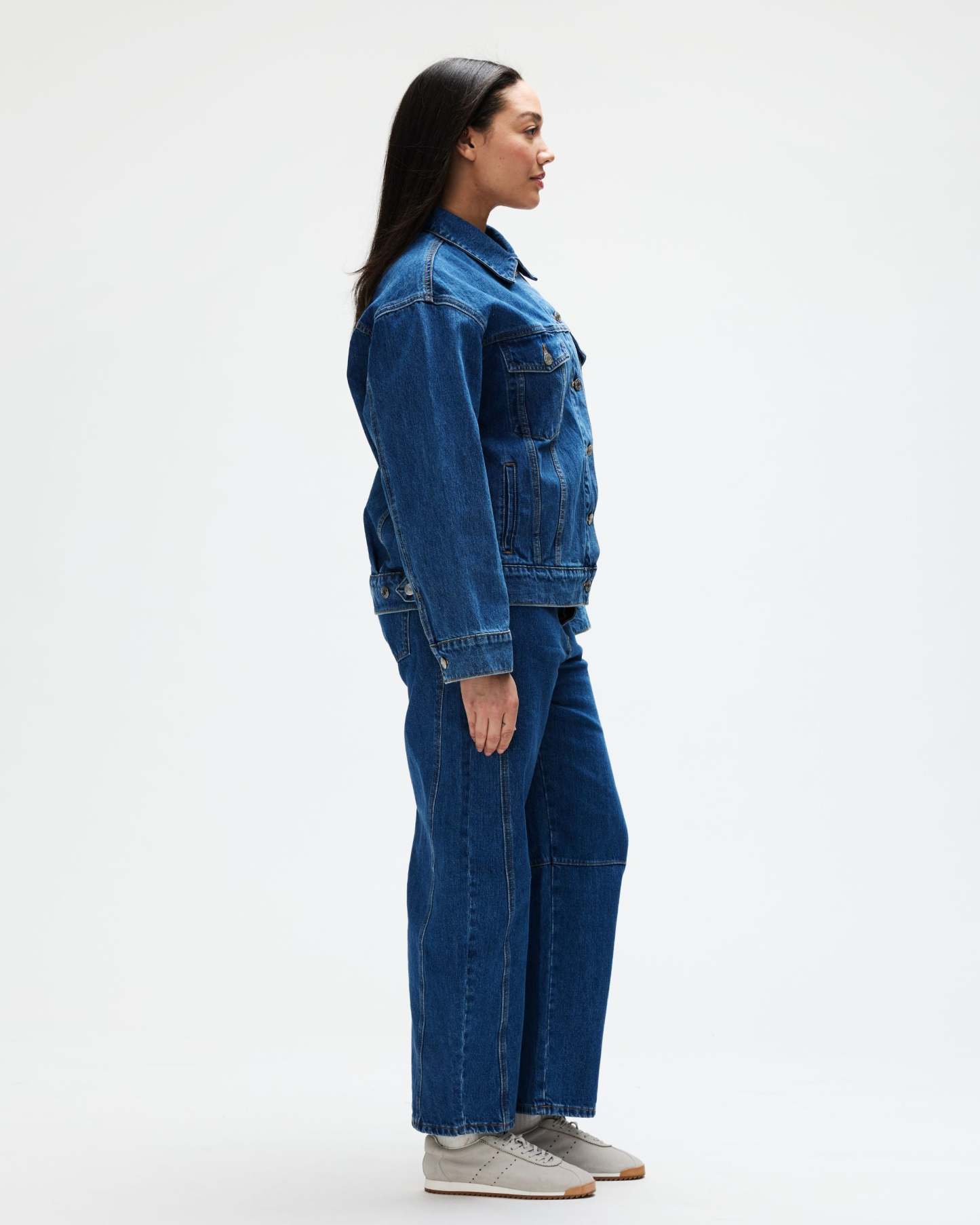 Oversized Denim Jacket - Medium Wash