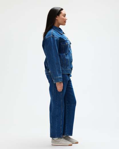 Oversized Denim Jacket - Medium Wash