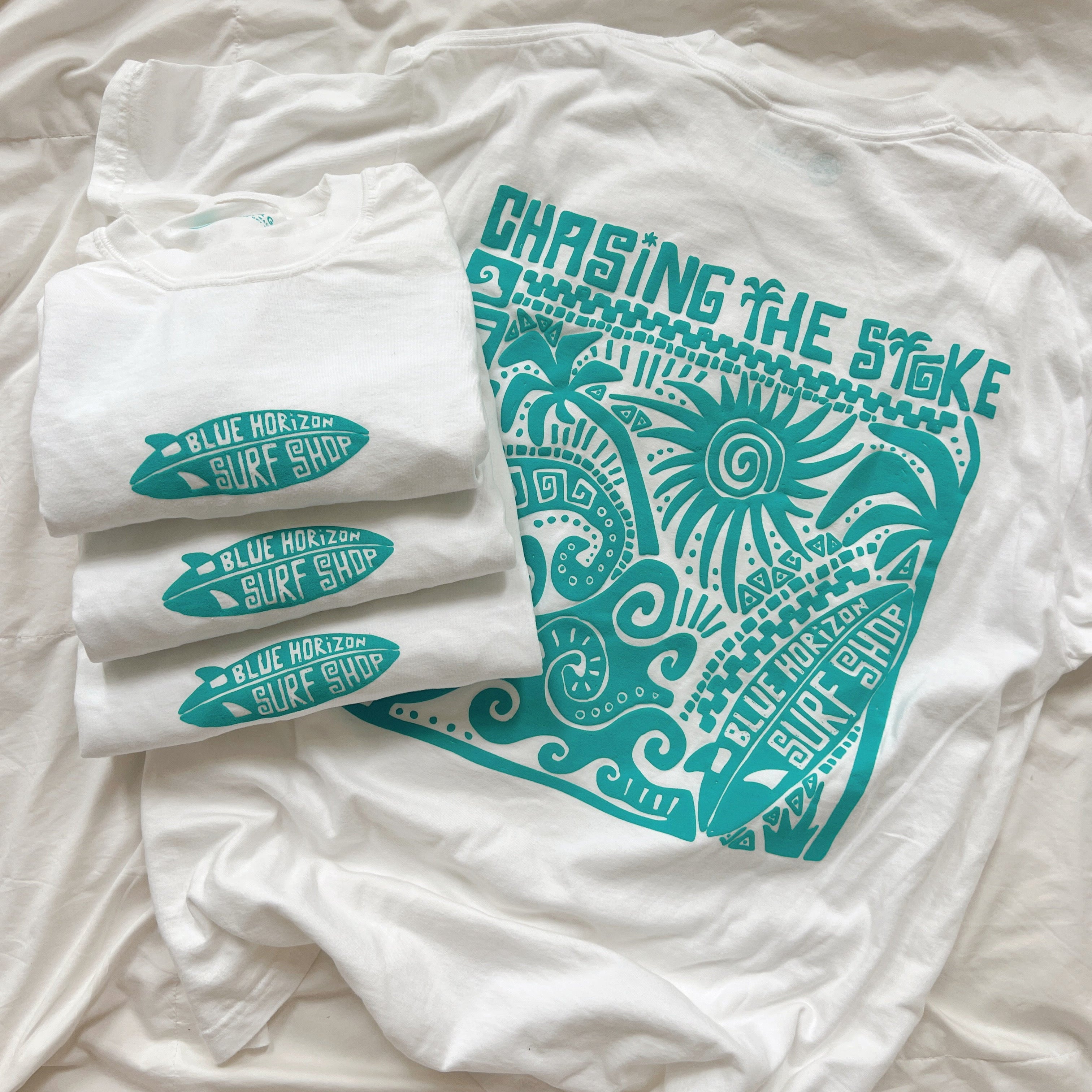 Chasing the Stoke Puff-Print Tee