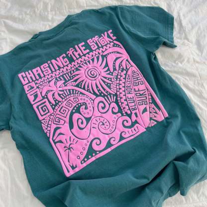 Chasing the Stoke Puff-Print Tee