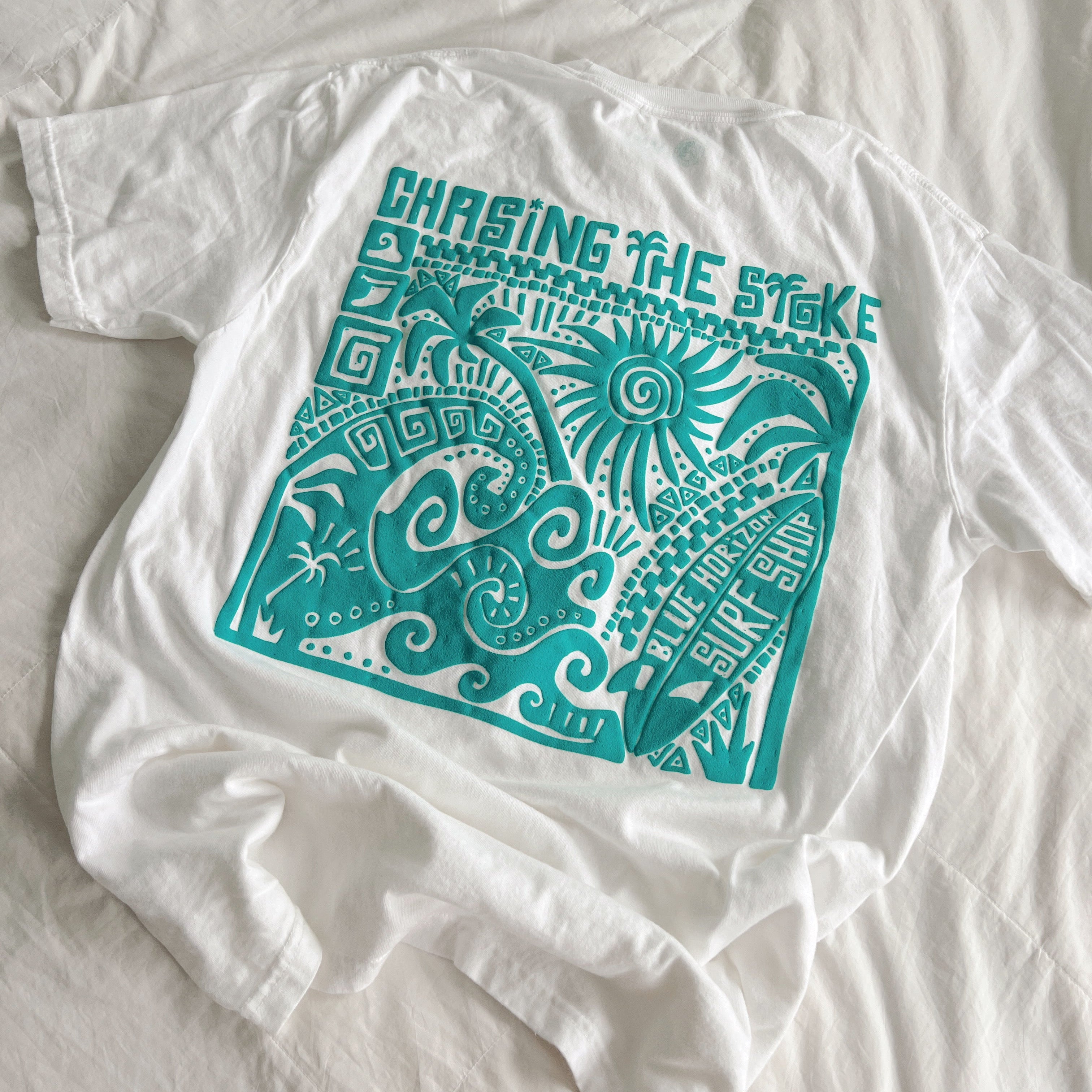 Chasing the Stoke Puff-Print Tee