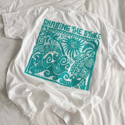 Chasing the Stoke Puff-Print Tee