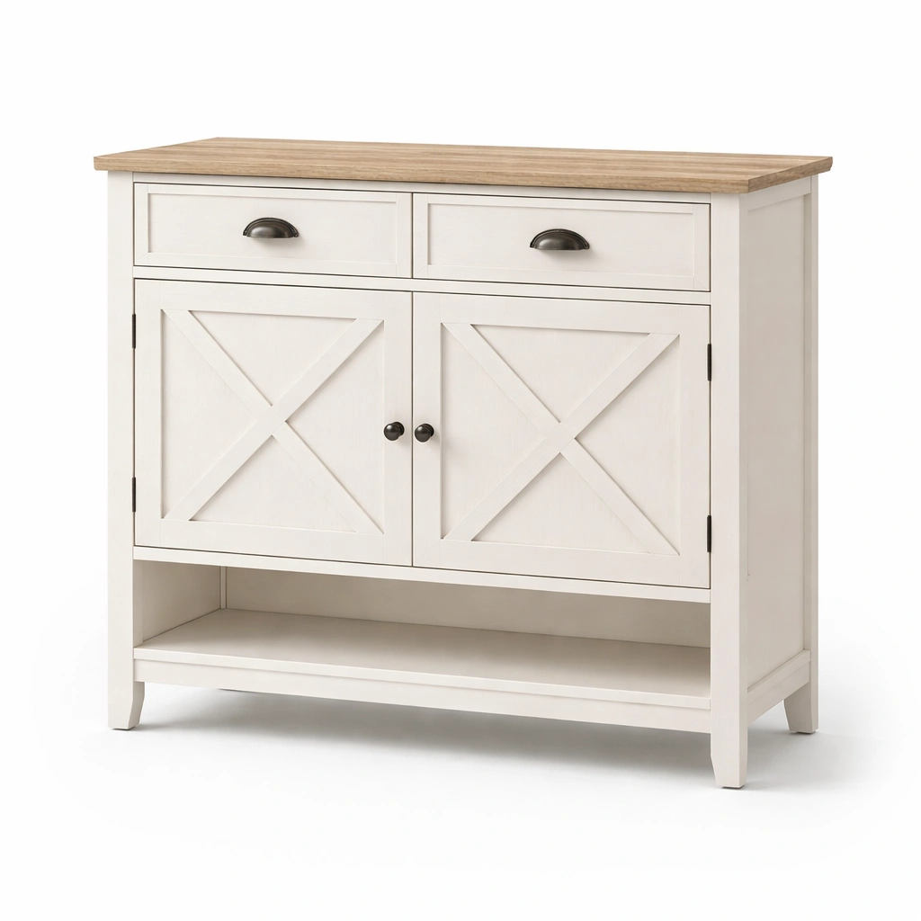 Credenza in Legno con Ripiano Superiore Naturale-Decokera