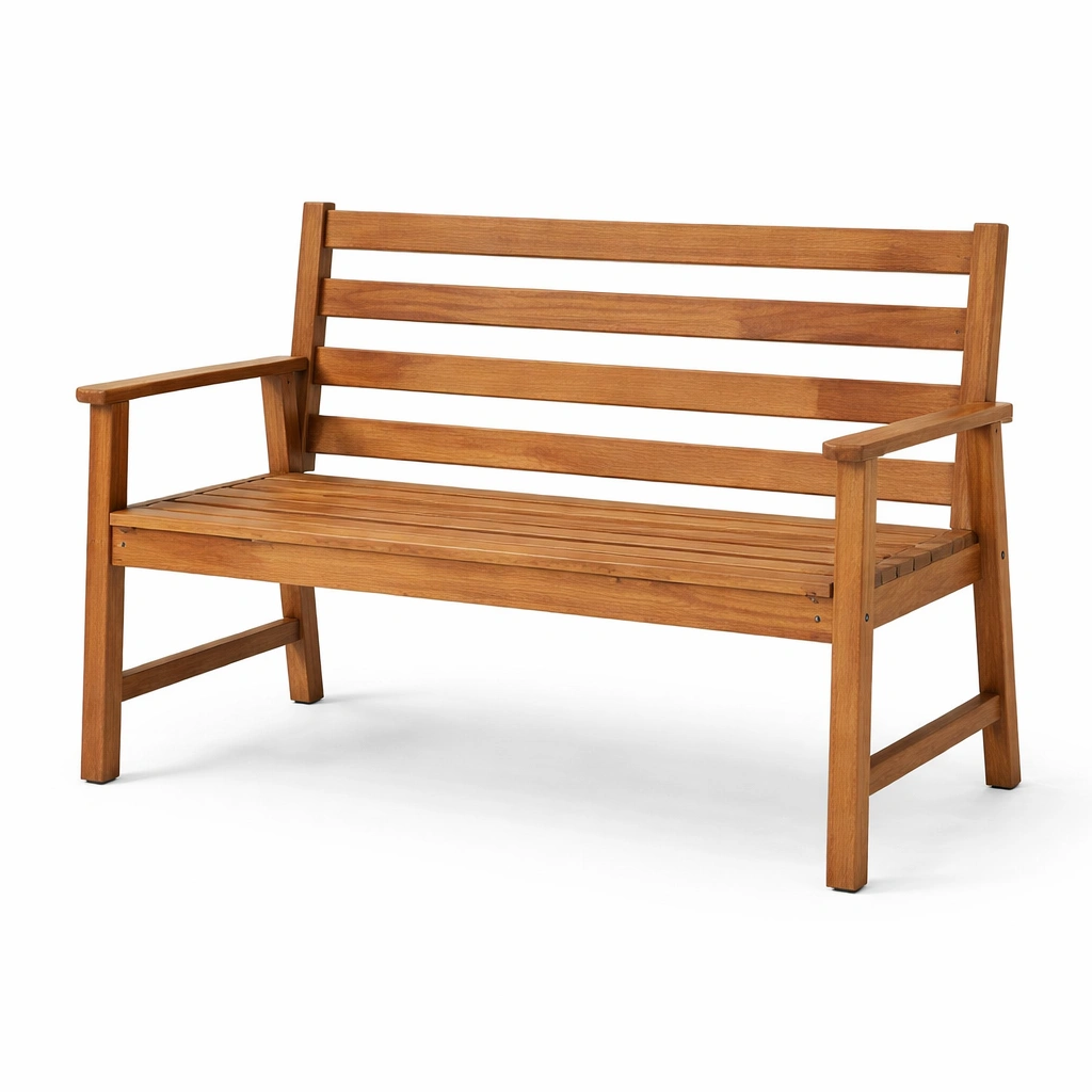 Panca da Giardino in Legno Teak 120 cm-Decokera