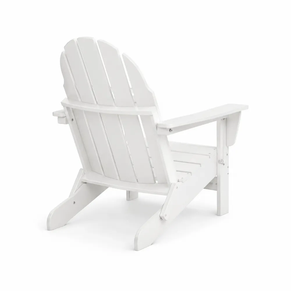 Sedia Adirondack in Legno Bianco per Esterno