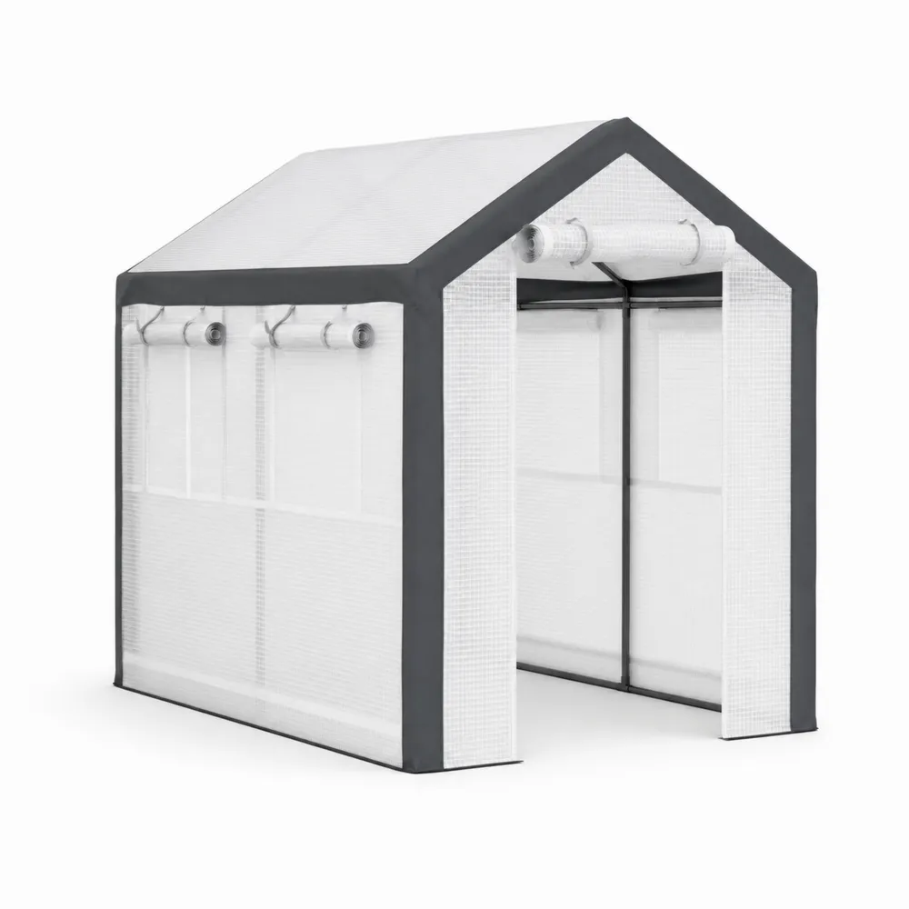Serra in Acciaio e PVC Trasparente, 200x150x150 cm