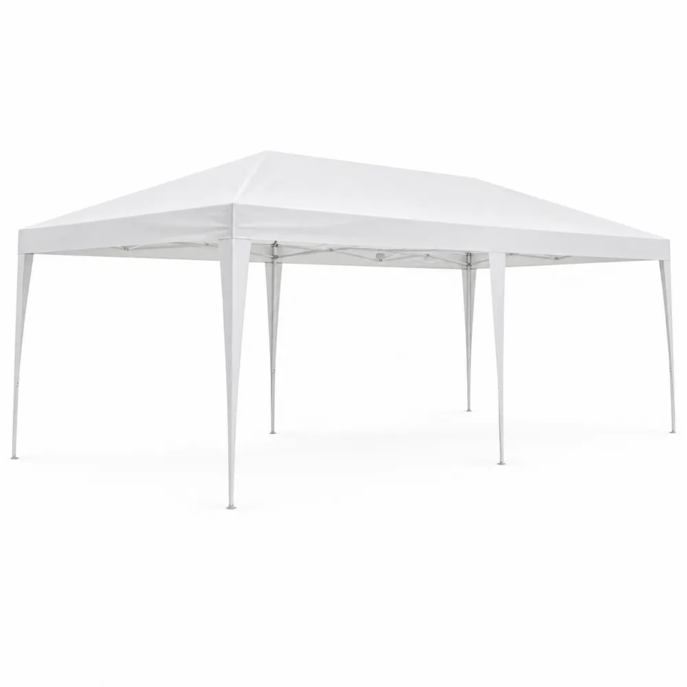 Gazebo pieghevole in acciaio e poliestere 3x6m
