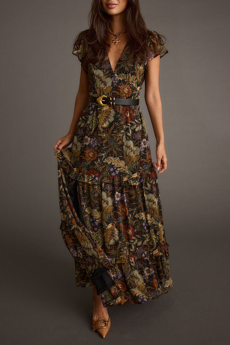 Midiross Floral Paisley Maxi Dress