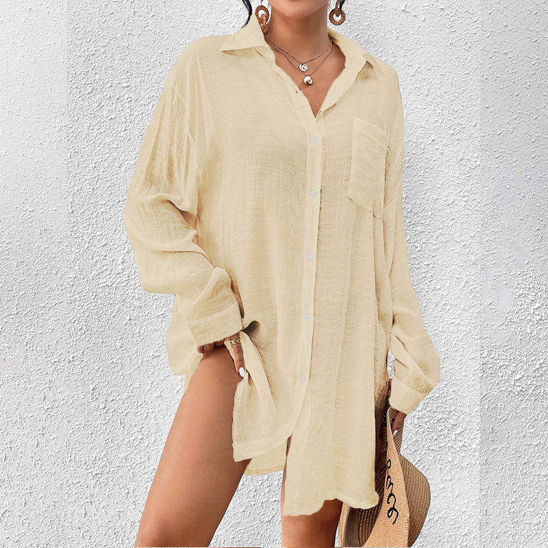 Women's Button Long Sleeve Lapel Shirt(BUY 2 FREE SHIPPING)