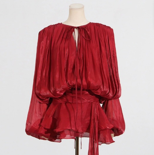 🔥HOT SALE🔥Ruffled Ruffle Hem Mini Dress