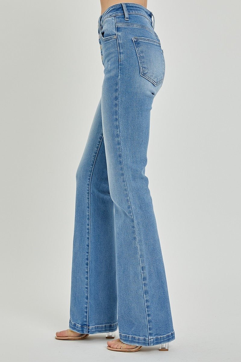 🔥HOT SALE🔥High Rise Button Fly Jeans(BUY 2 FREE SHIPPING)