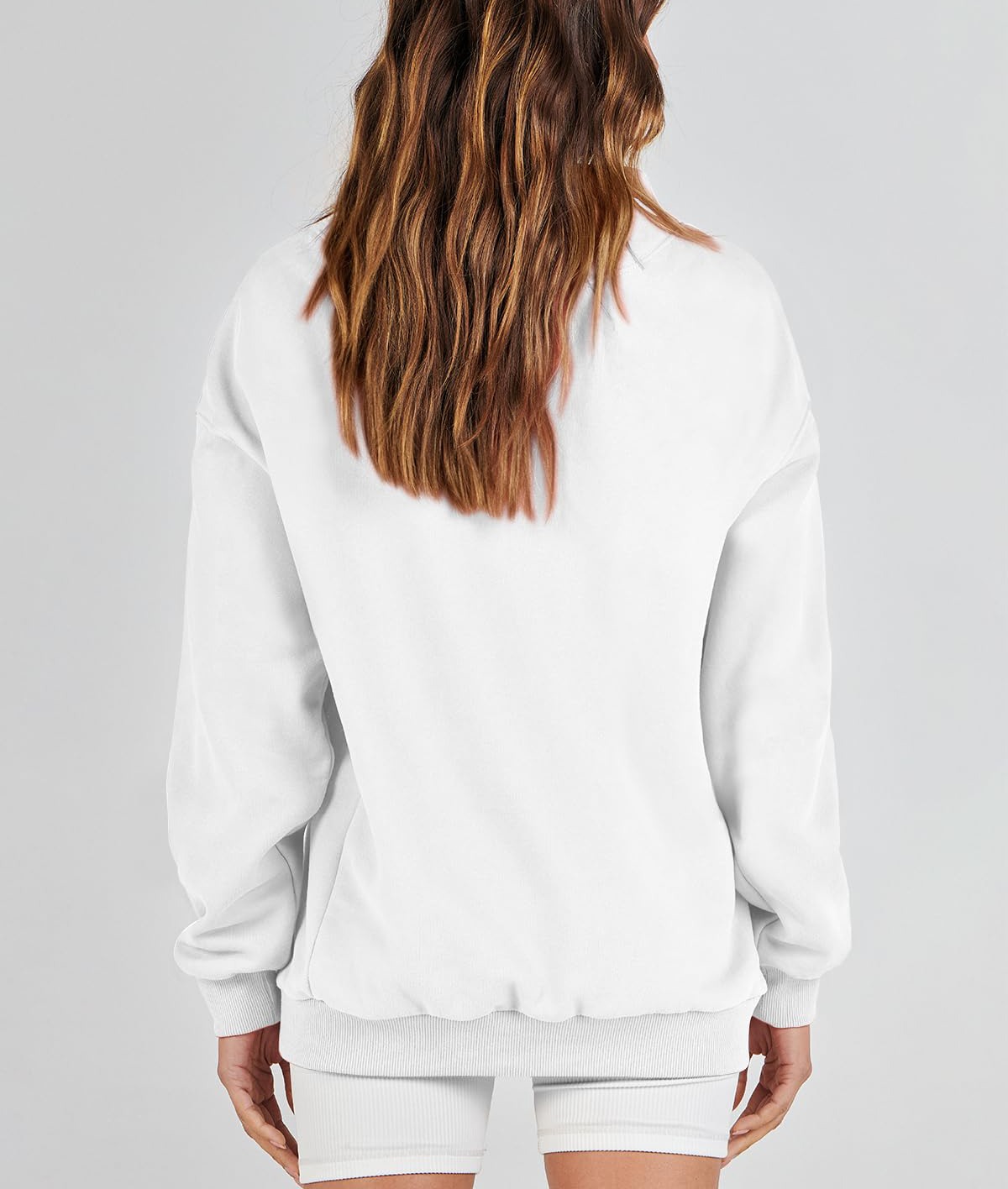 Autumn Women's Slit Mock Neck Oversized Sweatshirt (Buy 2 Free Shipping)
