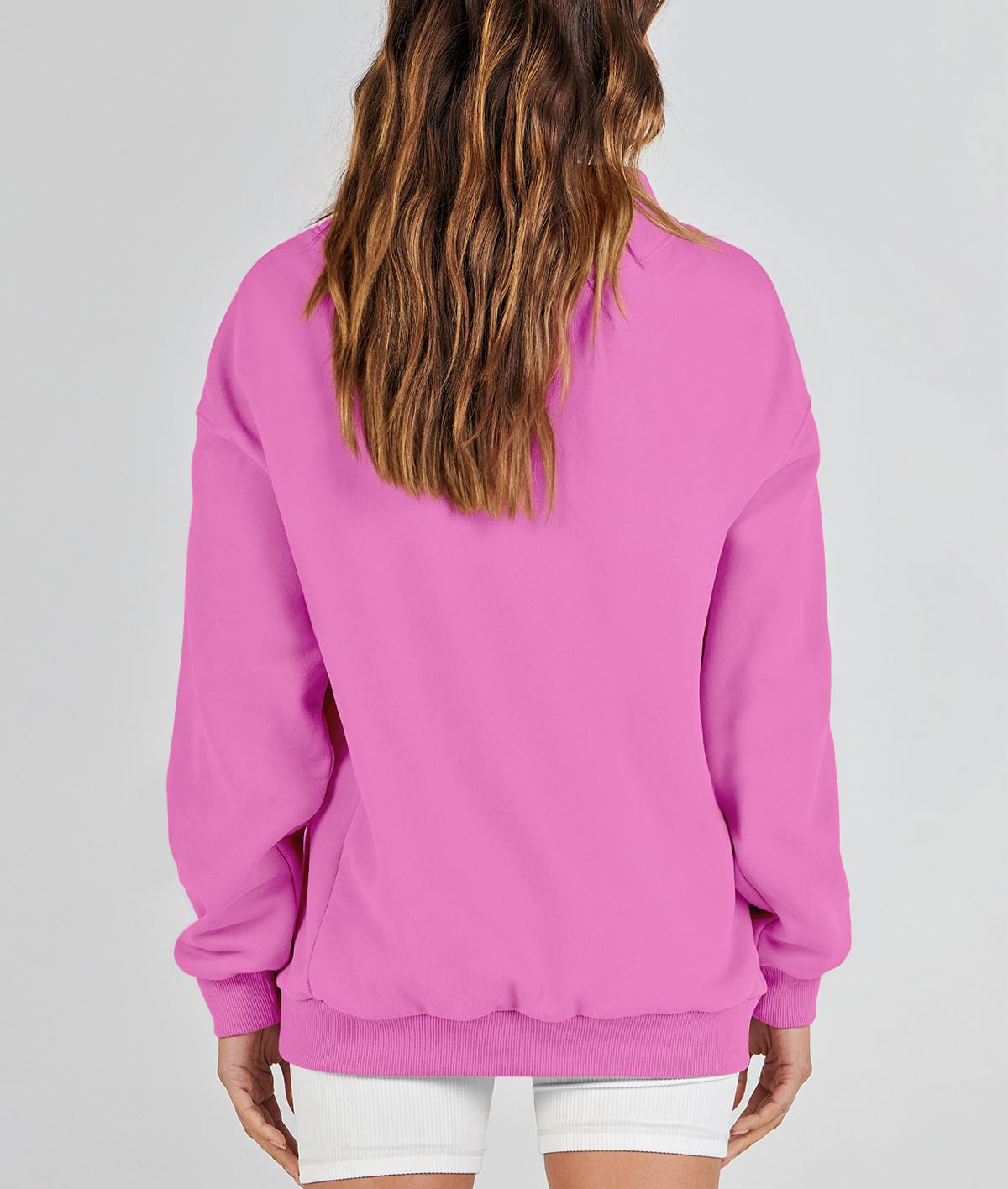 Autumn Women's Slit Mock Neck Oversized Sweatshirt (Buy 2 Free Shipping)