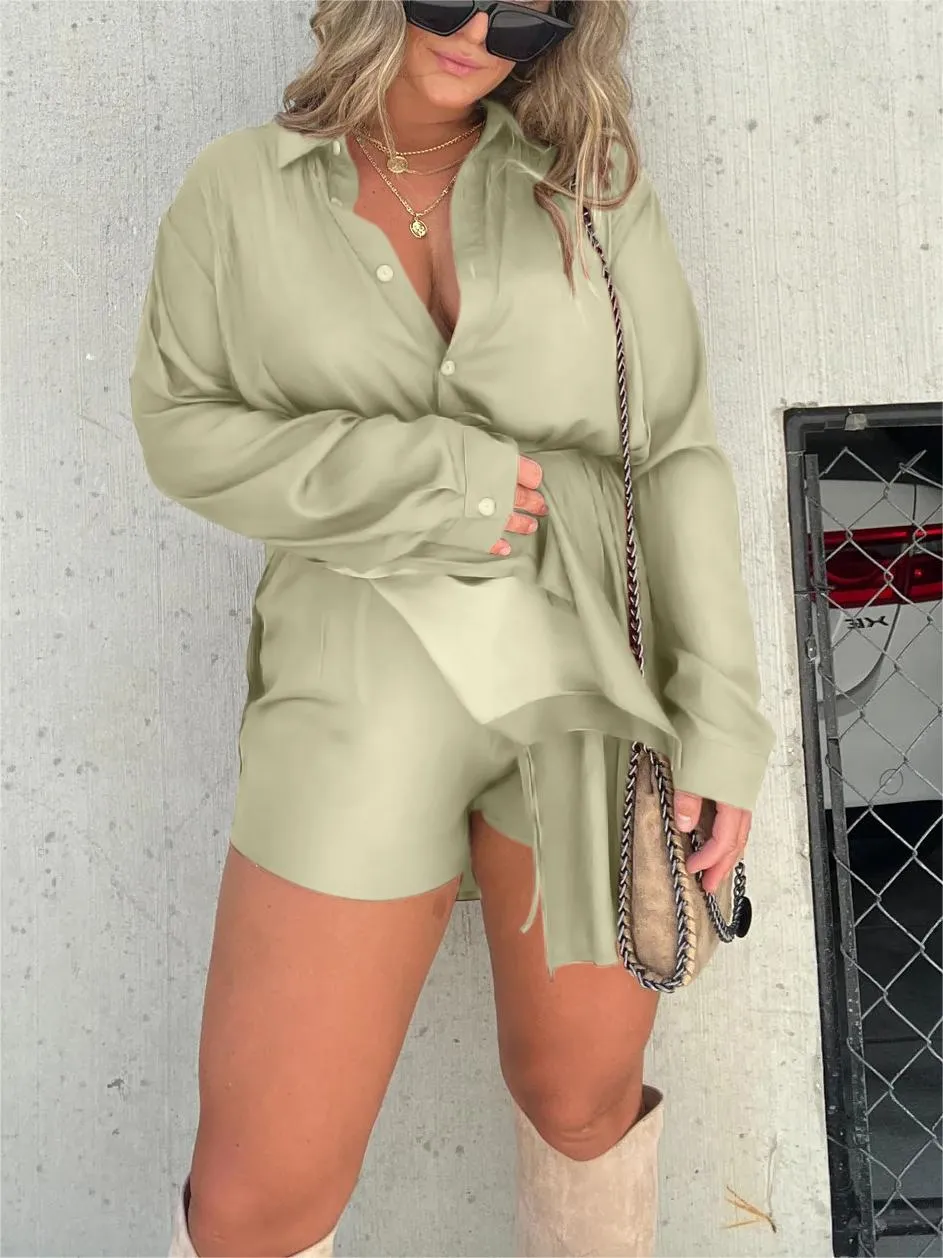 🔥🔥🔥🔥Satin Covered Nights Romper Set (Buy 2 Free Shipping)