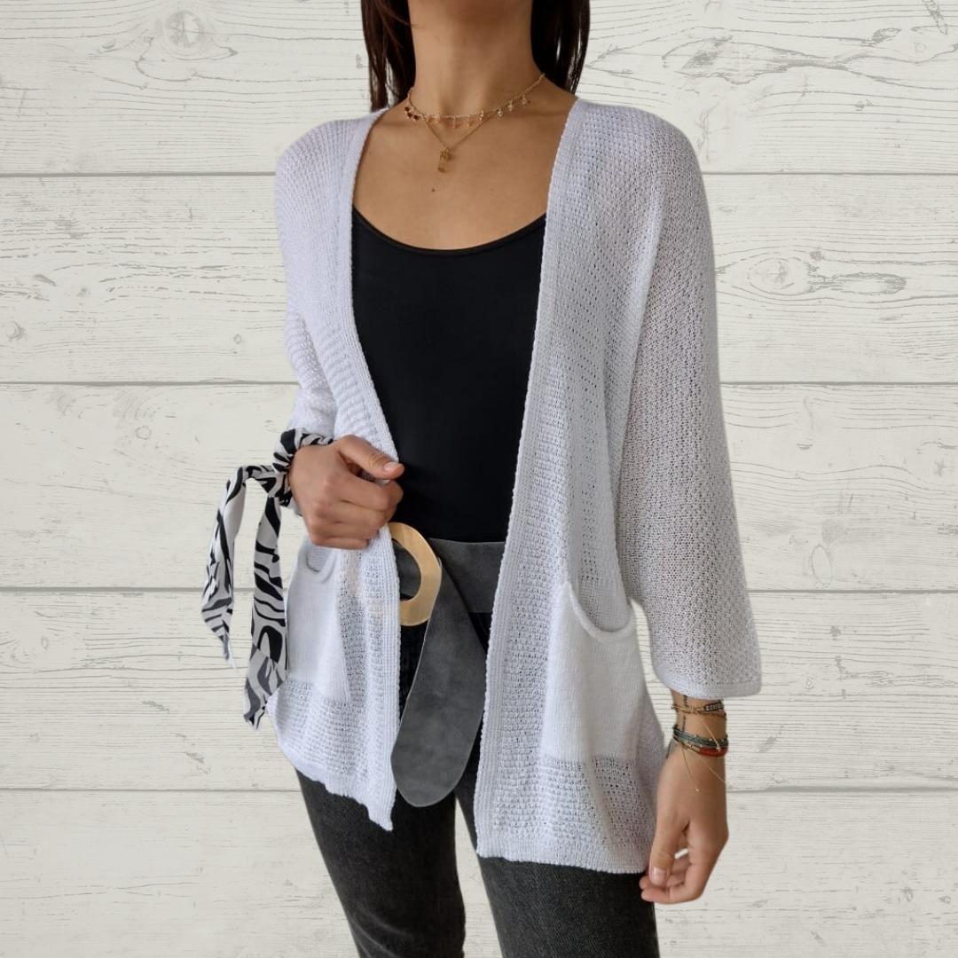 ✨Hot Sale✨Thread 3/4 Sleeve with Pockets Cardigan