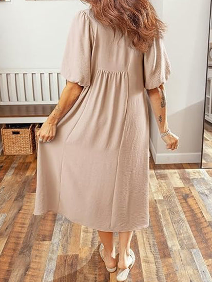 Women's Summer Flowy A-Line Maxi Dress