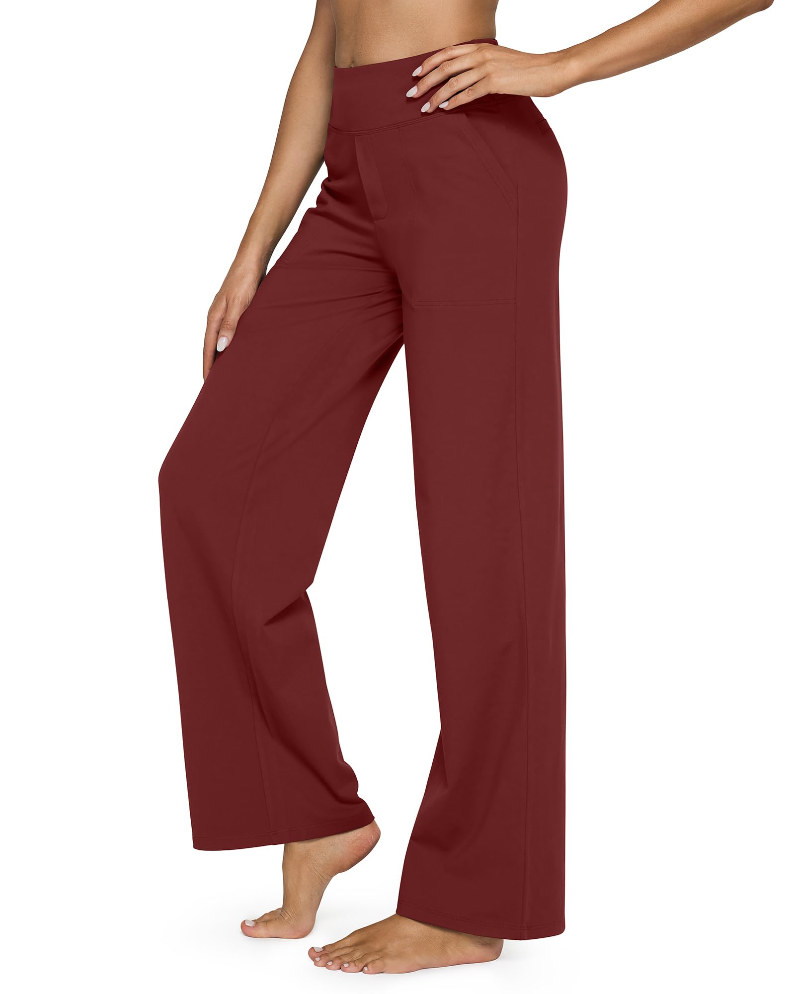 Women's High Waist Stretch Casual Yoga Wide Leg Pants(Buy 2 Free Shipping)