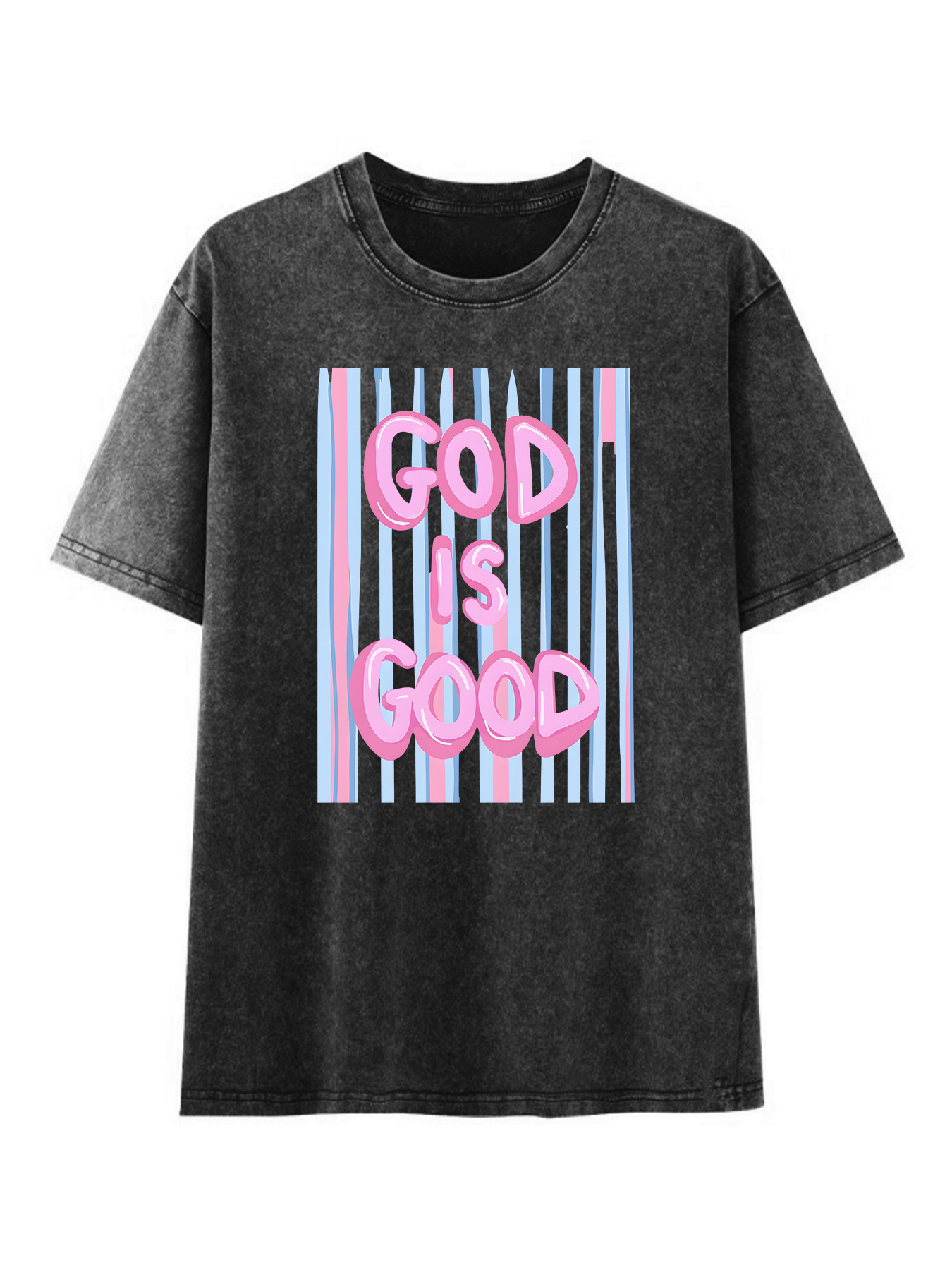  "God Is Good" Washed Cotton Graphic Tee